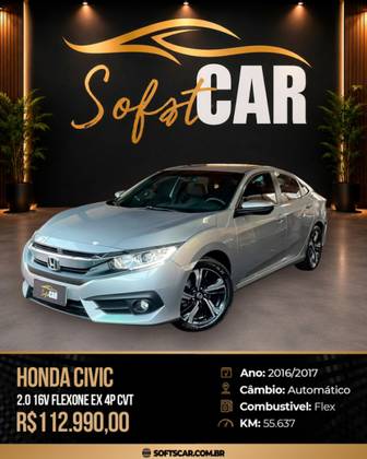 HONDA CIVIC 2.0 16V FLEXONE EX 4P CVT HONDA CIVIC 2.0 16V FLEXONE EX 4P CVT